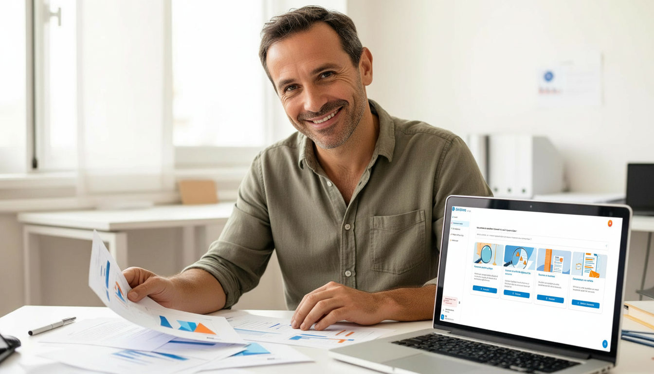 Élu CSE analysant des documents employeur