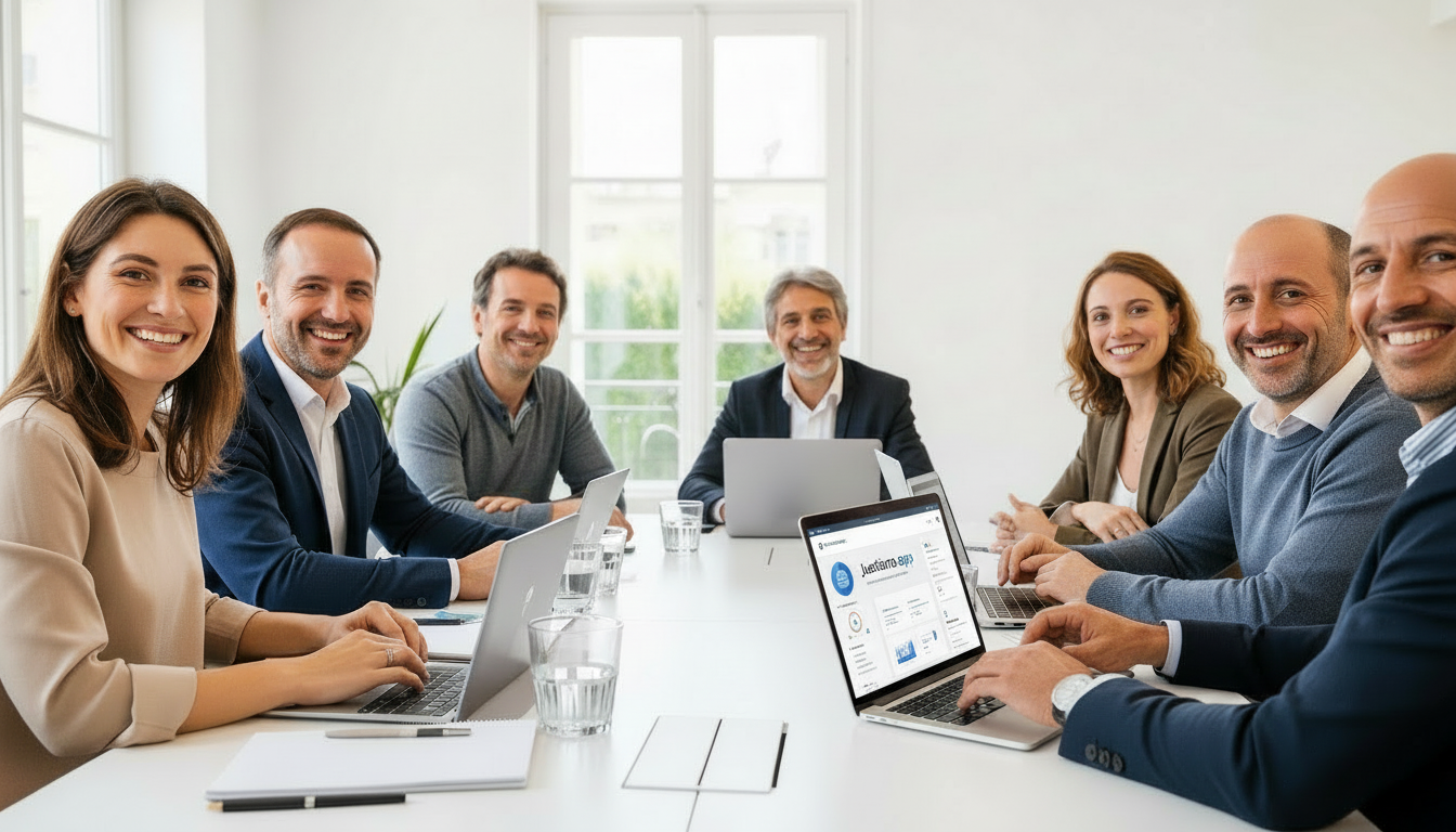 Réunion CSE autour d'une table en entreprise